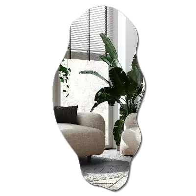 Espelho assimétrico decoração de parede original