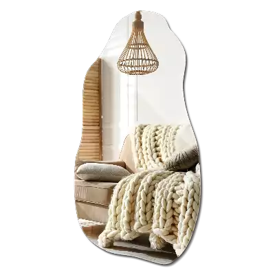 Espelho orgânico mancha pendurada