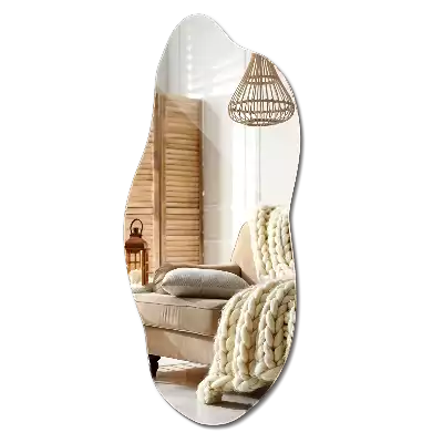 Espelho decorativo orgânico acessório impactante