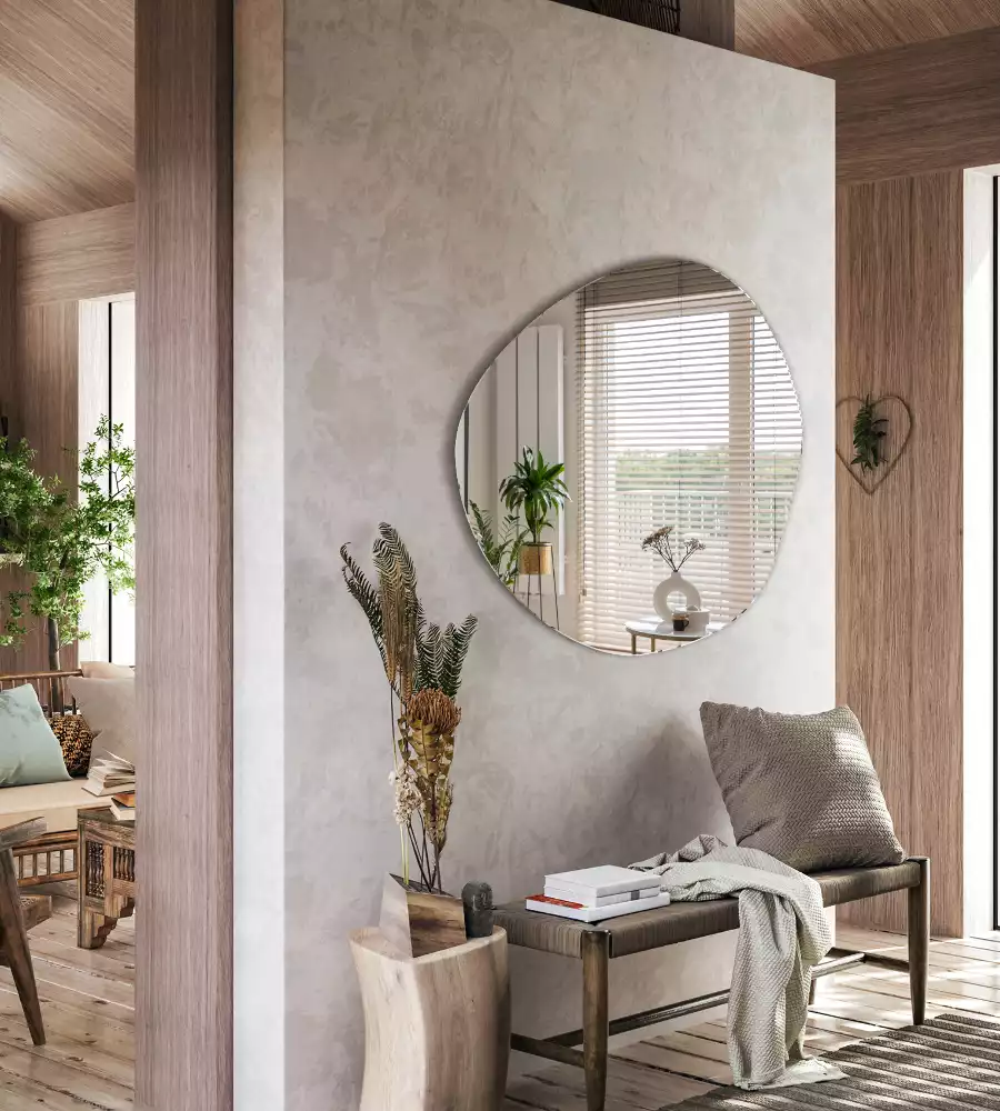 Espelho irregular decorativo