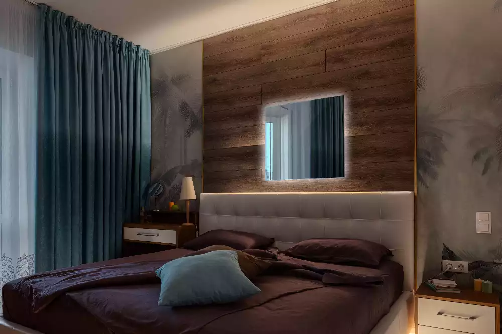 Espelho quadrado LED moderno