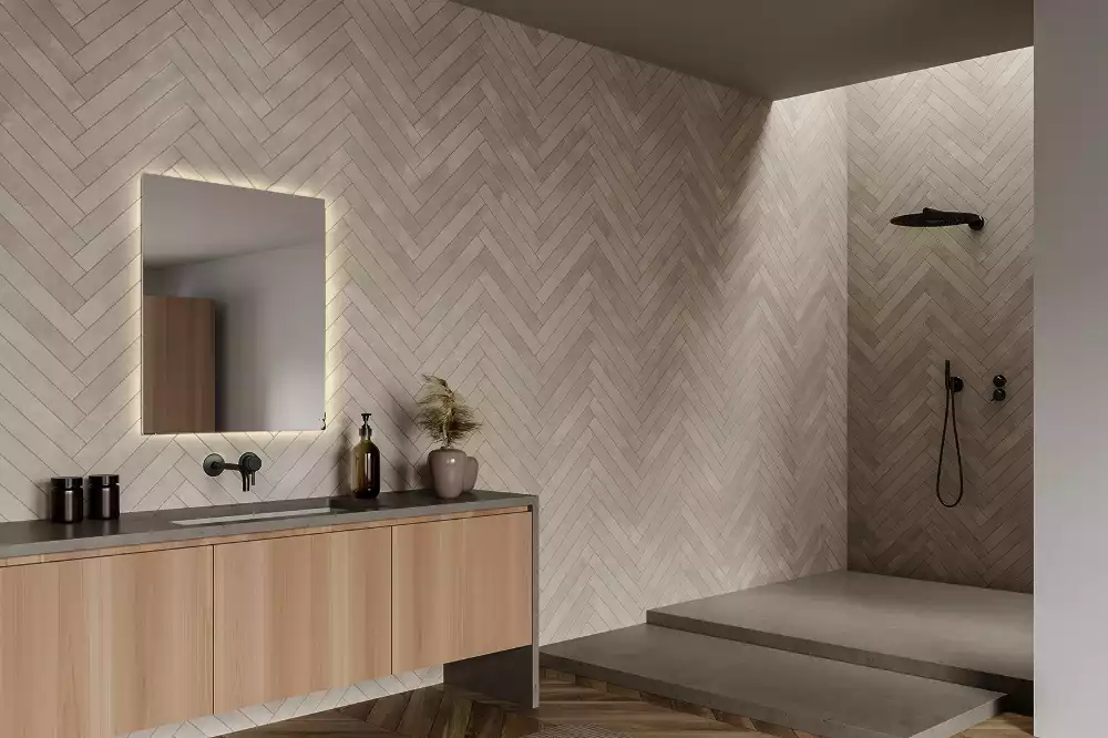 Espelho quadrado LED moderno