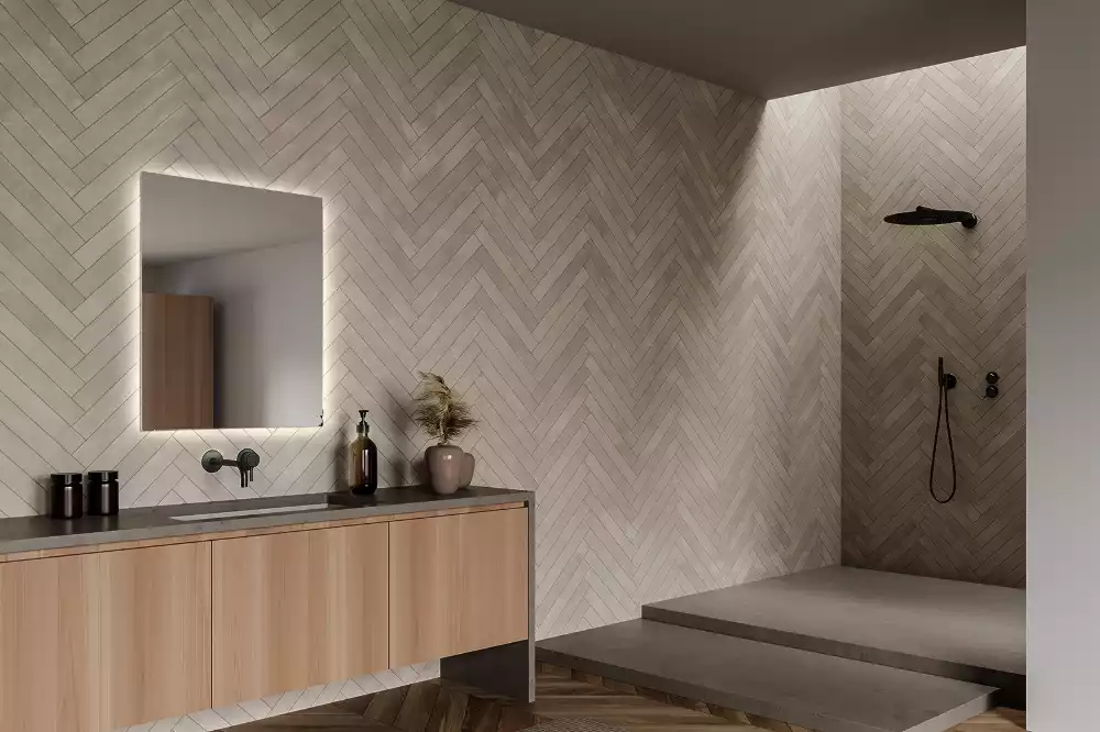 Espelho quadrado LED moderno