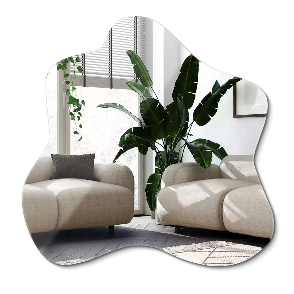 Espelho irregular mancha