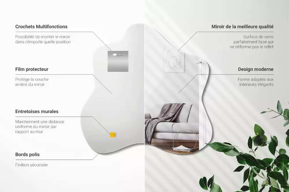 Espelho irregular mancha