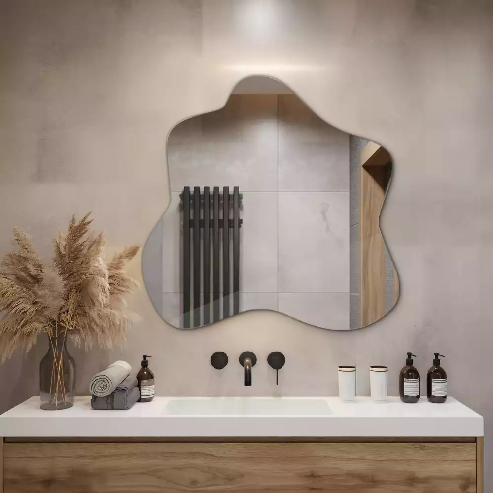 Espelho irregular mancha