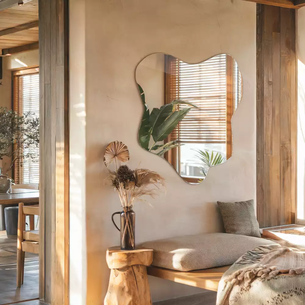 Espelho irregular mancha