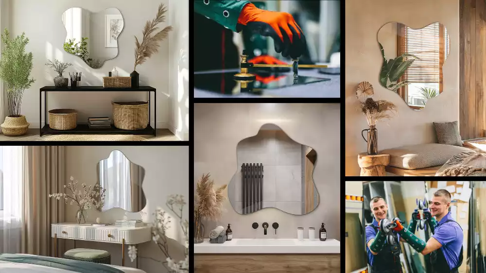 Espelho irregular mancha