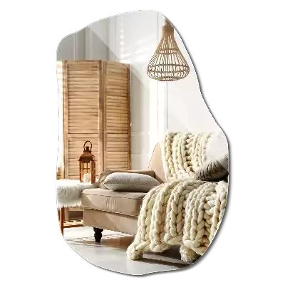 Espelho assimétrico toque moderno