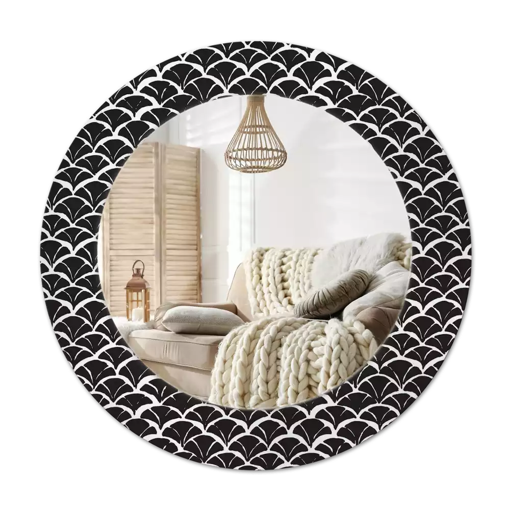 Espelho decorativo redondo Escalas orientais