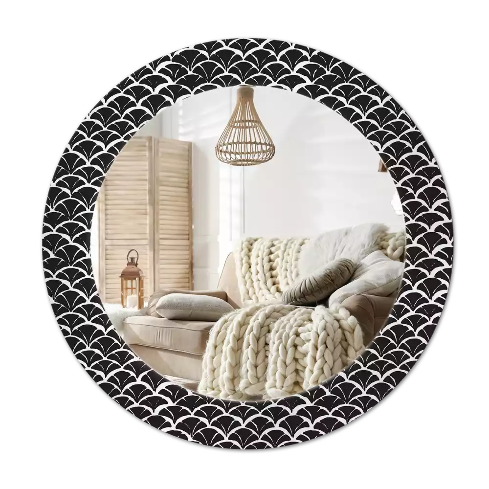 Espelho decorativo redondo Escalas orientais