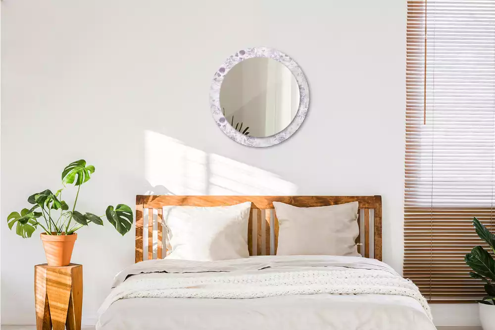 Espelho redondo decorativo Caveiras