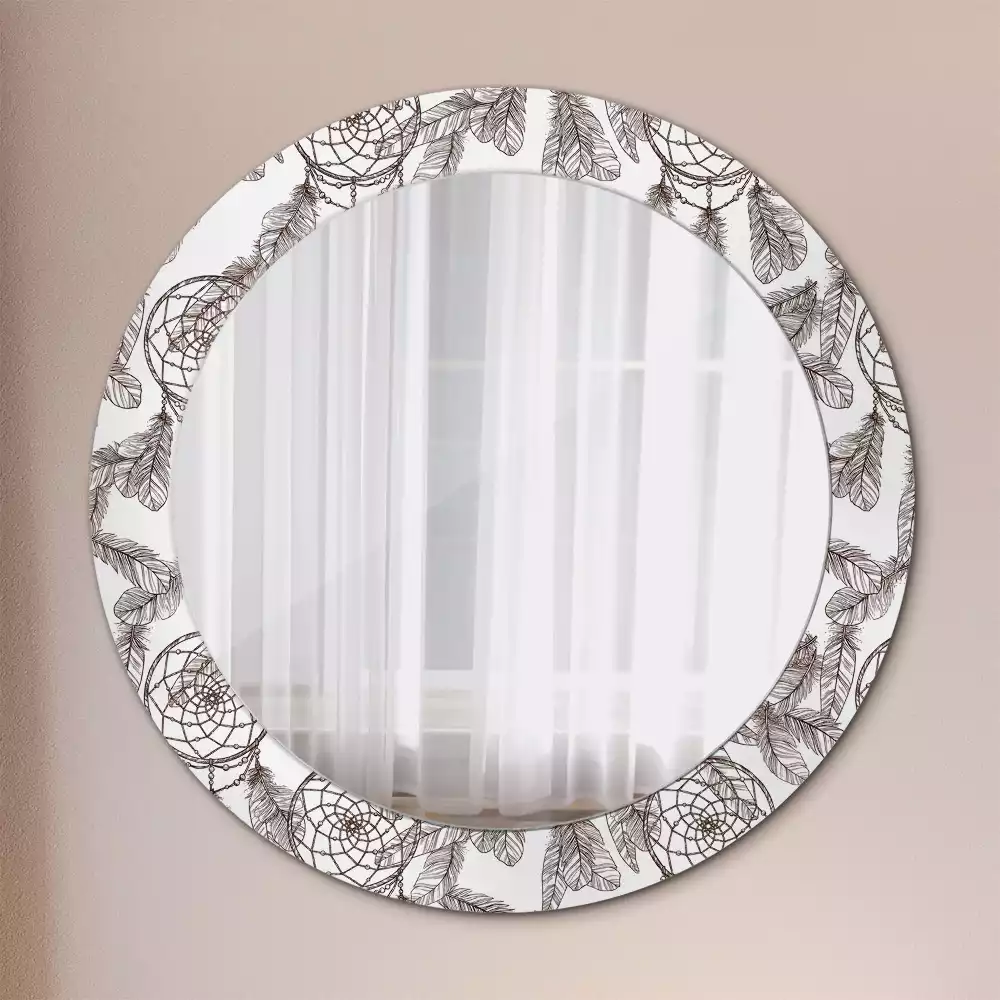 Espelho redondo decorativo Apanhador de Sonhos
