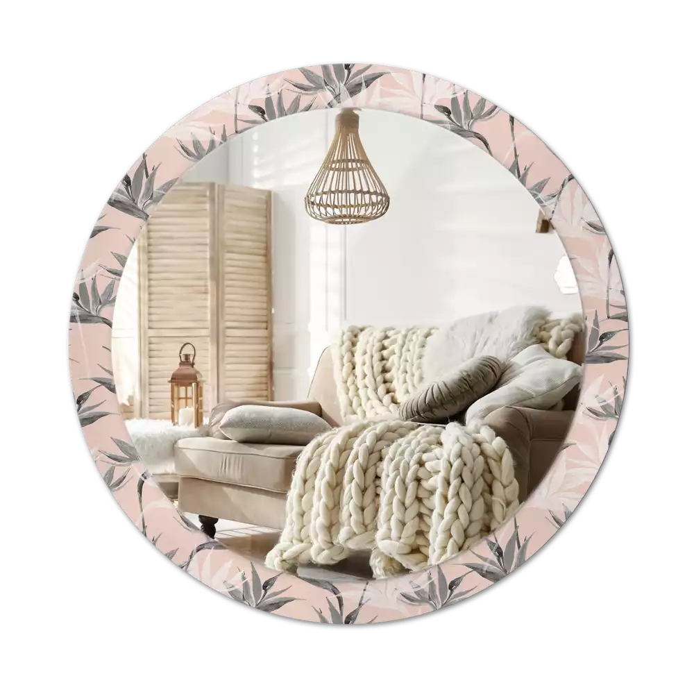 Espelho redondo decorativo Estrelitzia