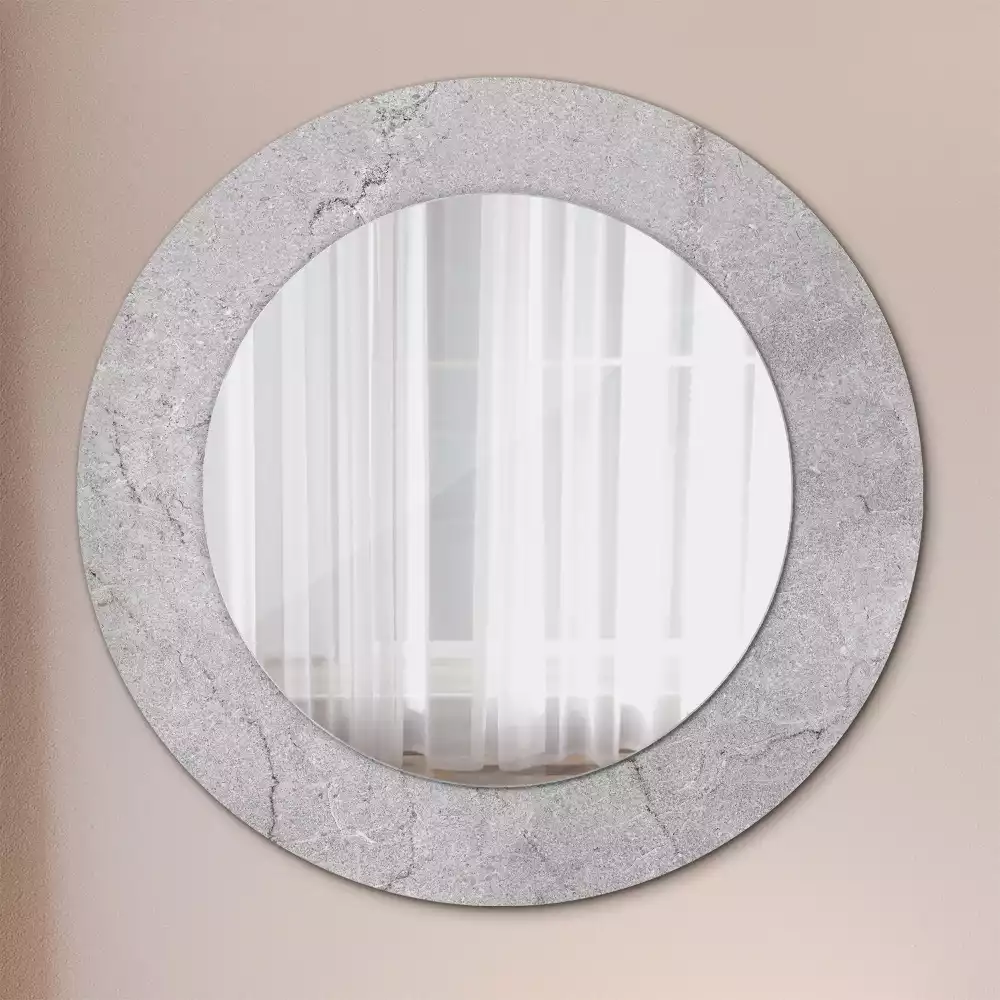 Espelho redondo decorativo Cimento cinza