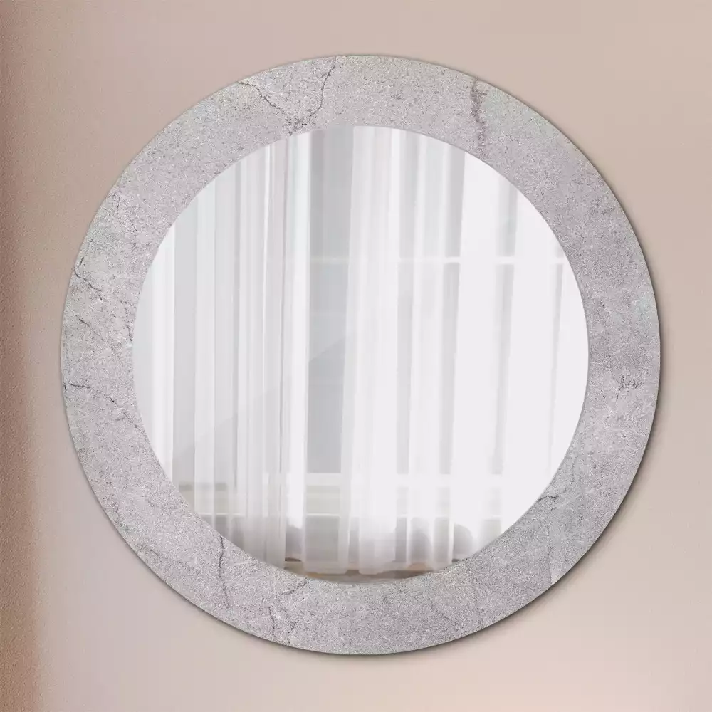 Espelho redondo decorativo Cimento cinza