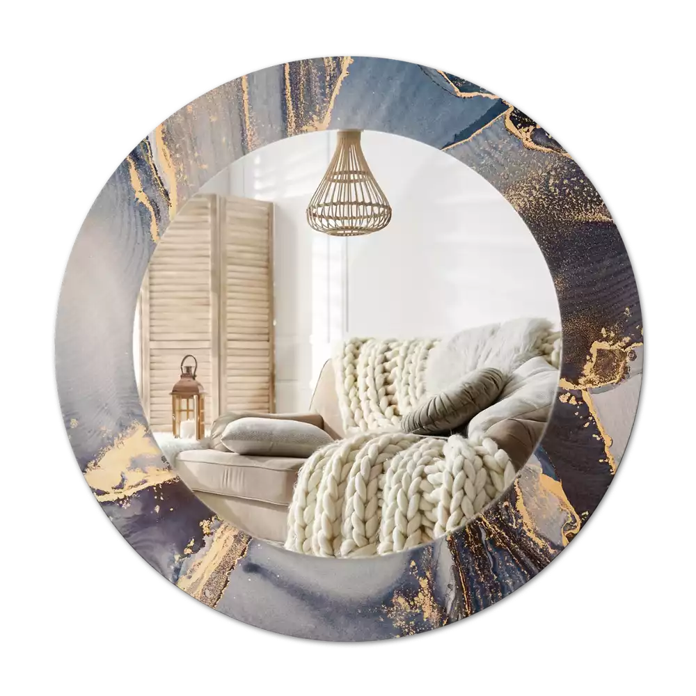 Espelho redondo decorativo Tintas abstratas
