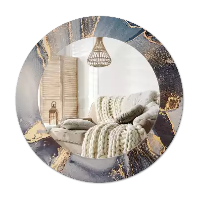 Espelho redondo decorativo Tintas abstratas