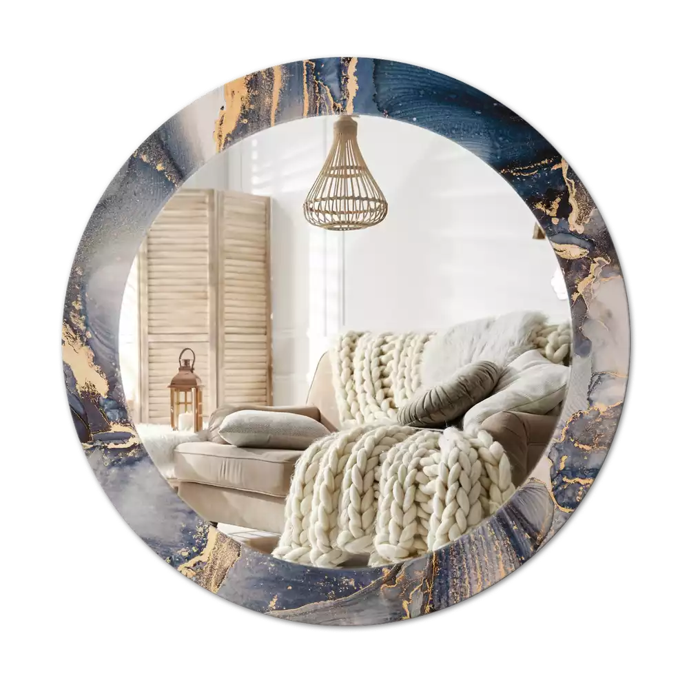 Espelho redondo decorativo Tintas abstratas