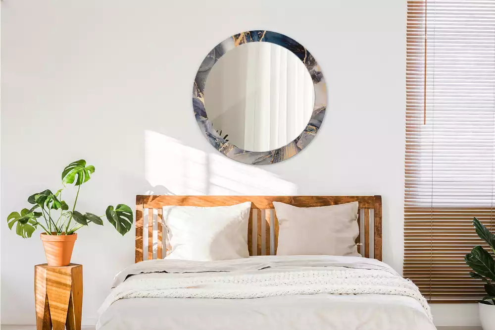 Espelho redondo decorativo Tintas abstratas