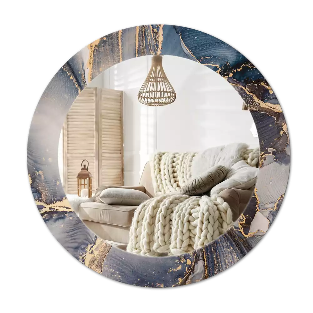 Espelho redondo decorativo Tintas abstratas