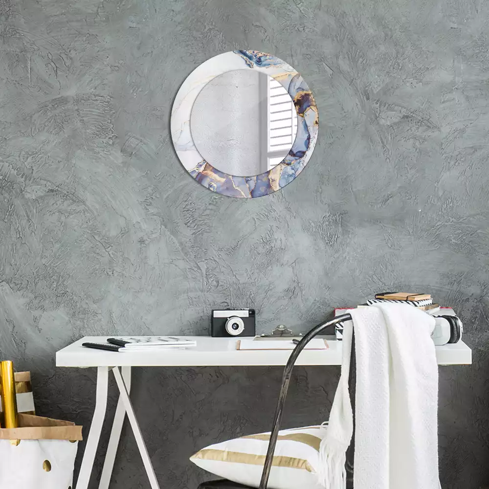 Espelho decorativo redondo Arte abstrata