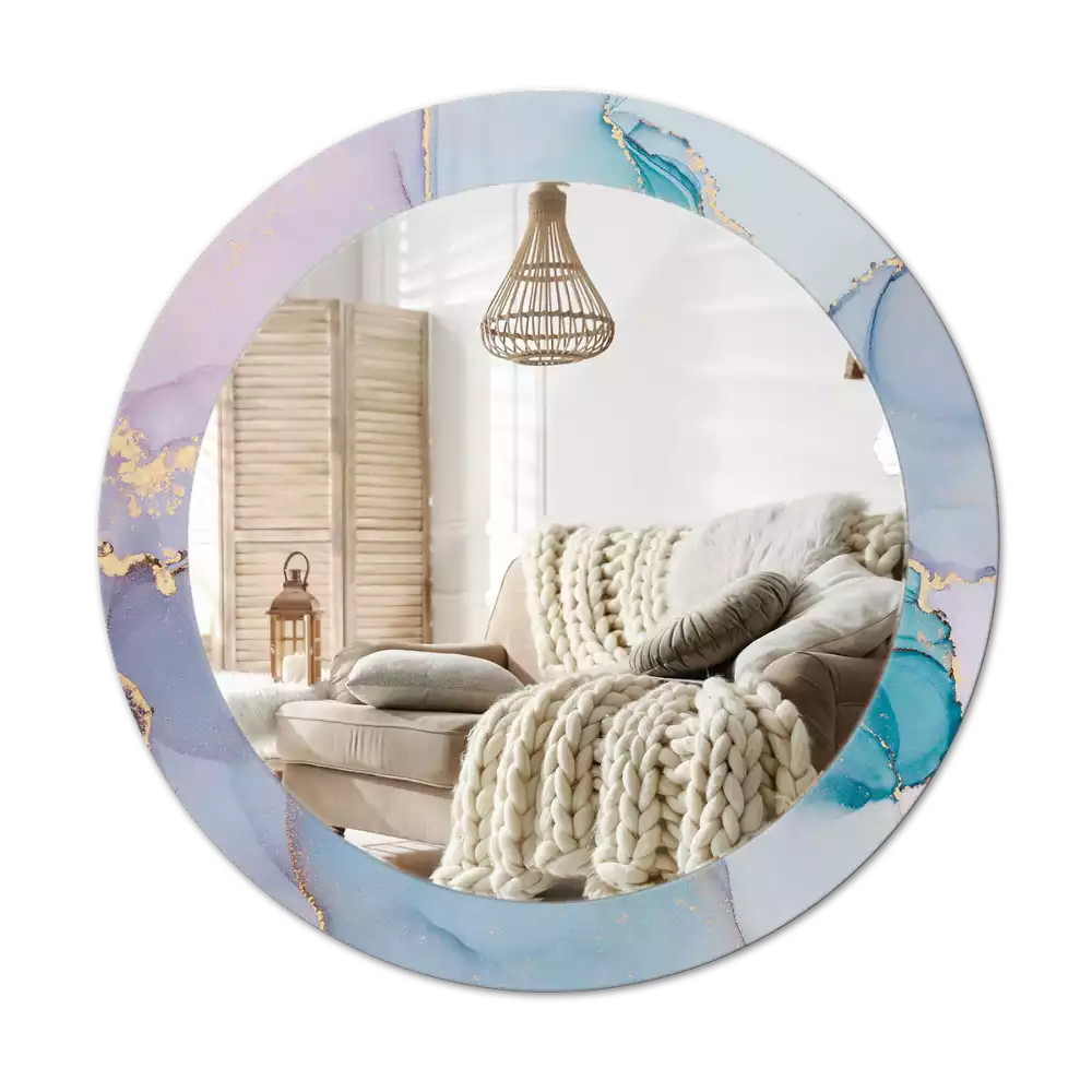 Espelho redondo decorativo Fluido abstrato