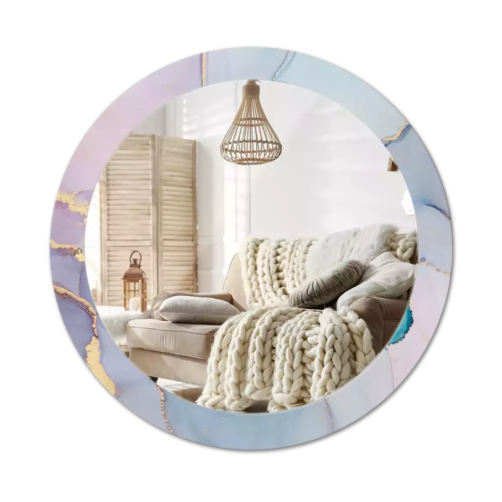 Espelho redondo decorativo Fluido abstrato