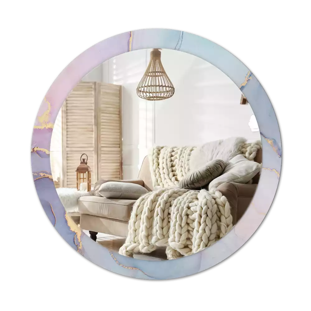 Espelho redondo decorativo Fluido abstrato