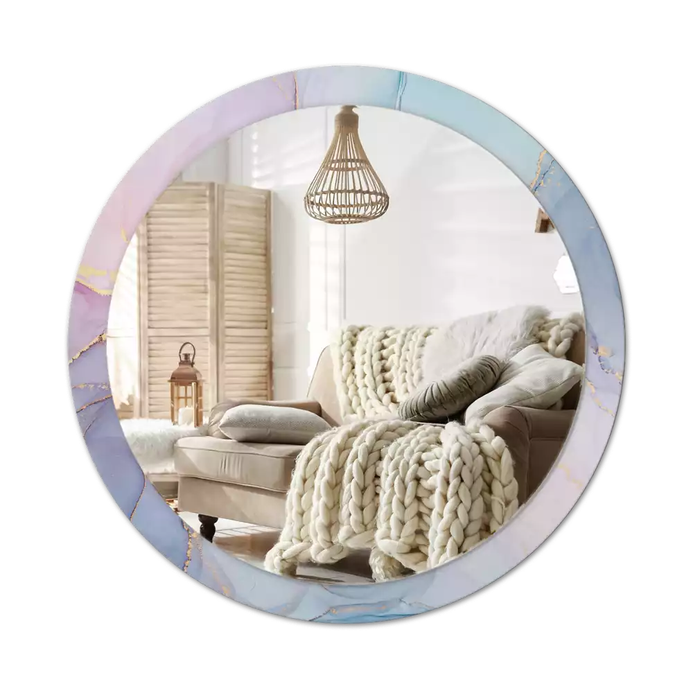 Espelho redondo decorativo Fluido abstrato