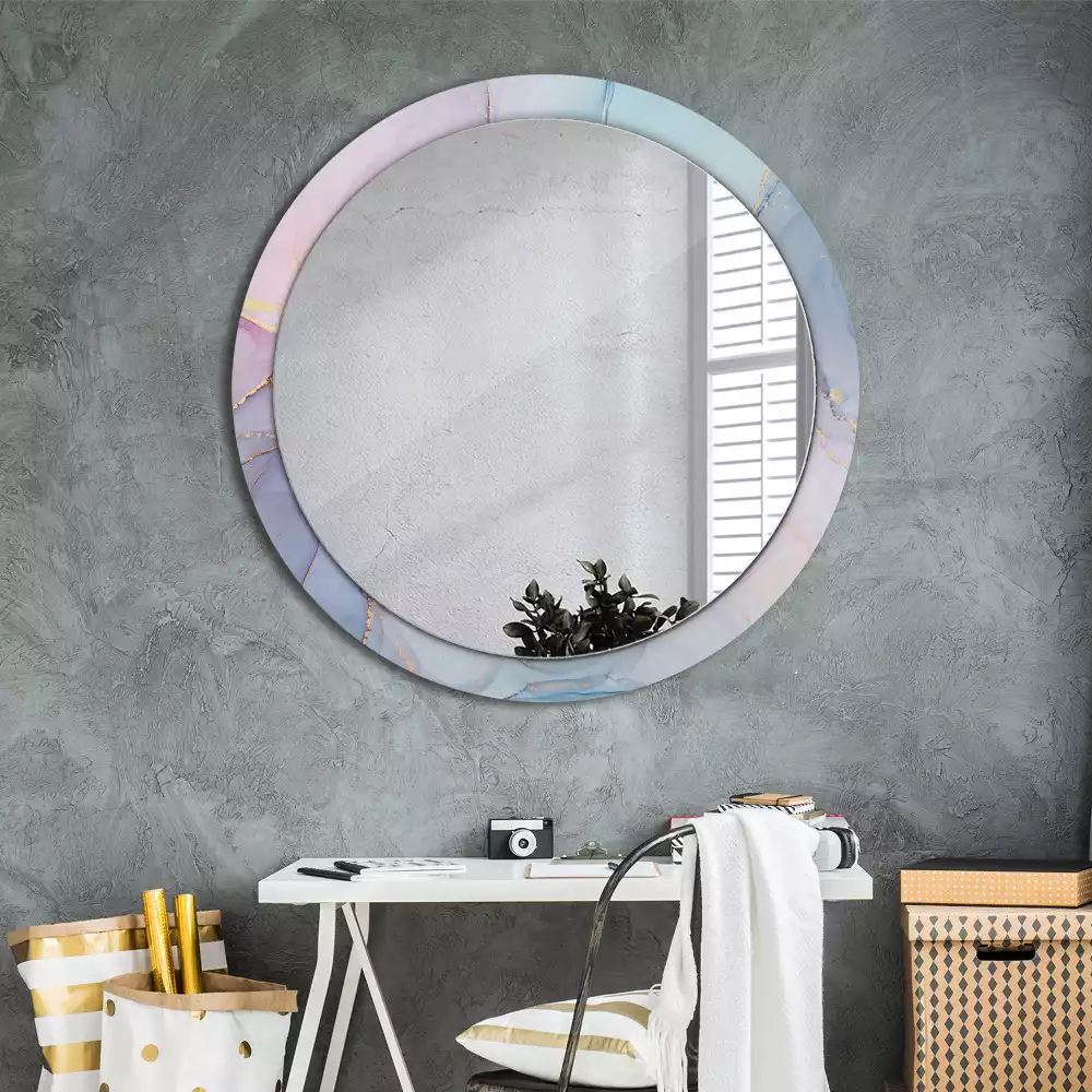 Espelho redondo decorativo Fluido abstrato