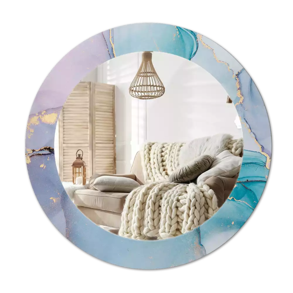 Espelho redondo decorativo Fluido abstrato