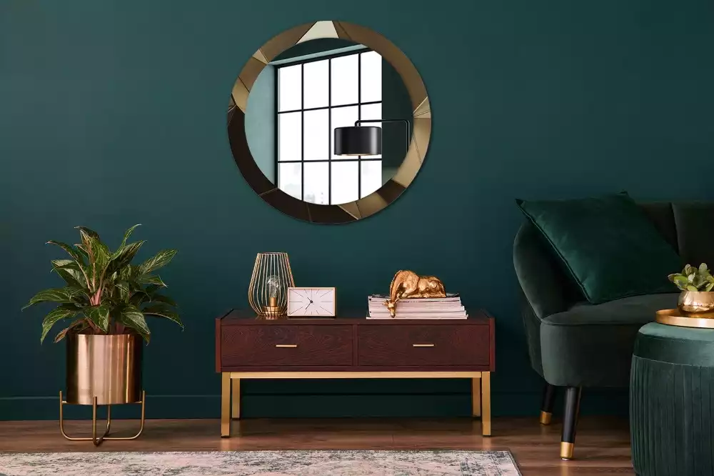 Espelho redondo decorativo Abstração moderna