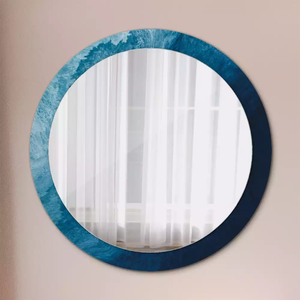 Espelho decorativo redondo Arte abstrata