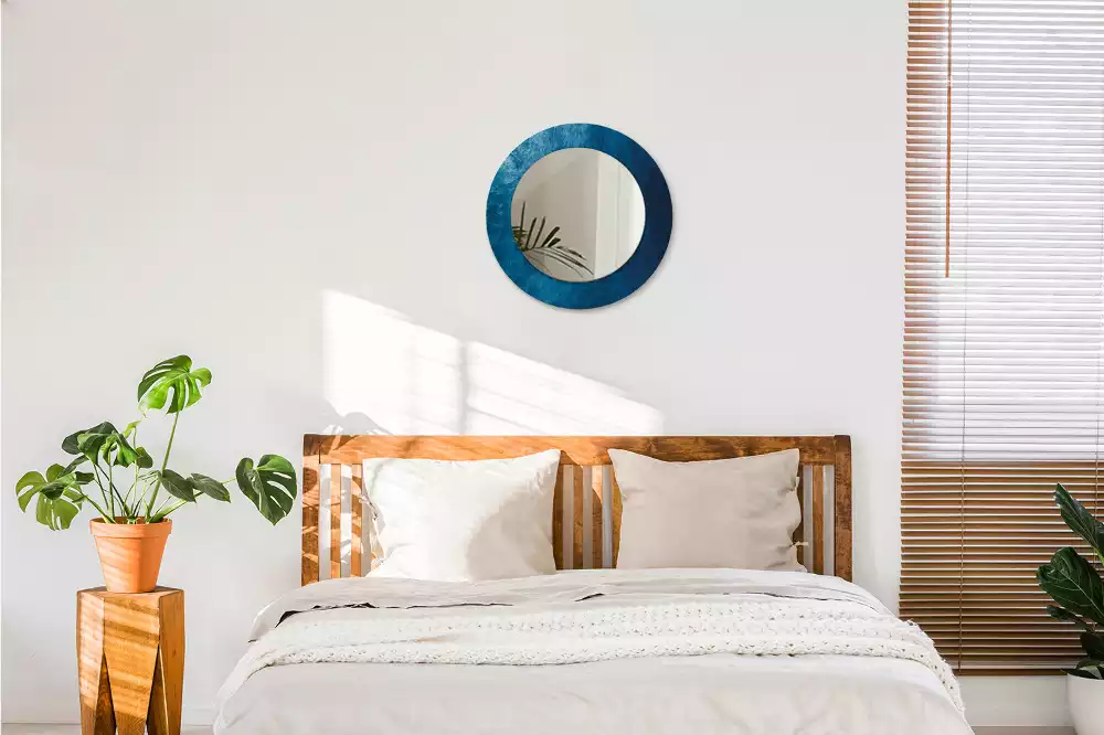 Espelho decorativo redondo Arte abstrata