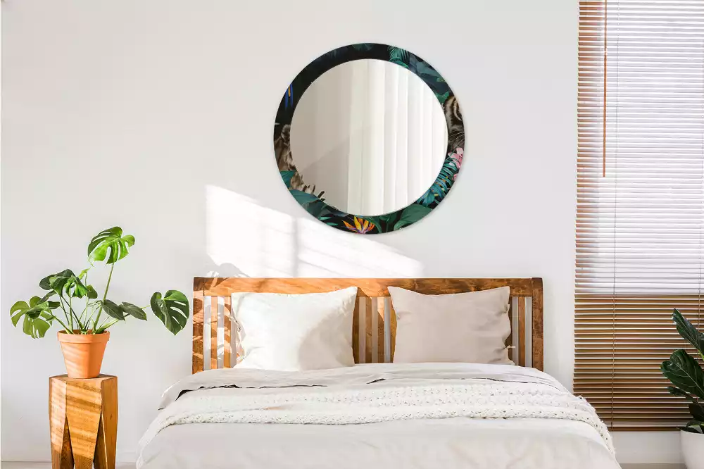 Espelho decorativo redondo Selva Vintage