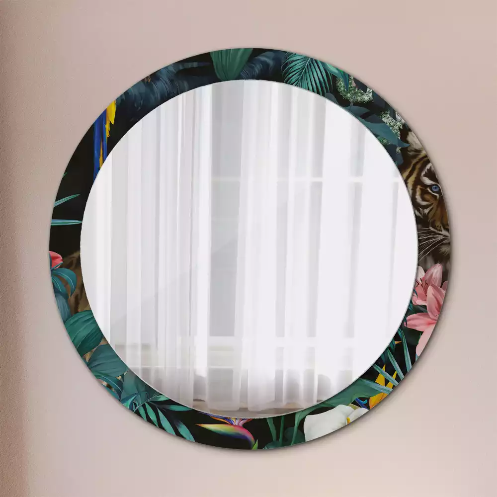 Espelho decorativo redondo Selva Vintage