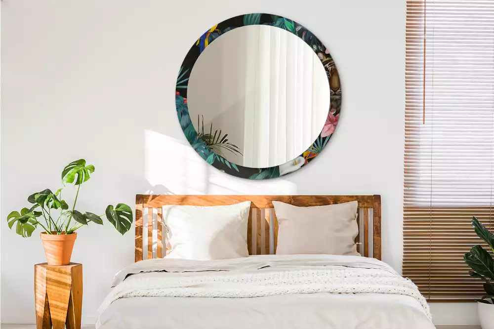 Espelho decorativo redondo Selva Vintage