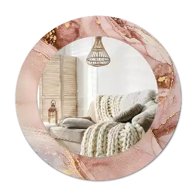 Espelho redondo decorativo Fluido abstrato