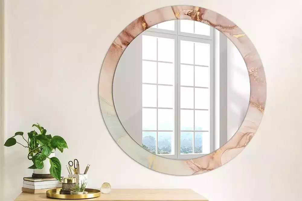 Espelho redondo decorativo Fluido abstrato