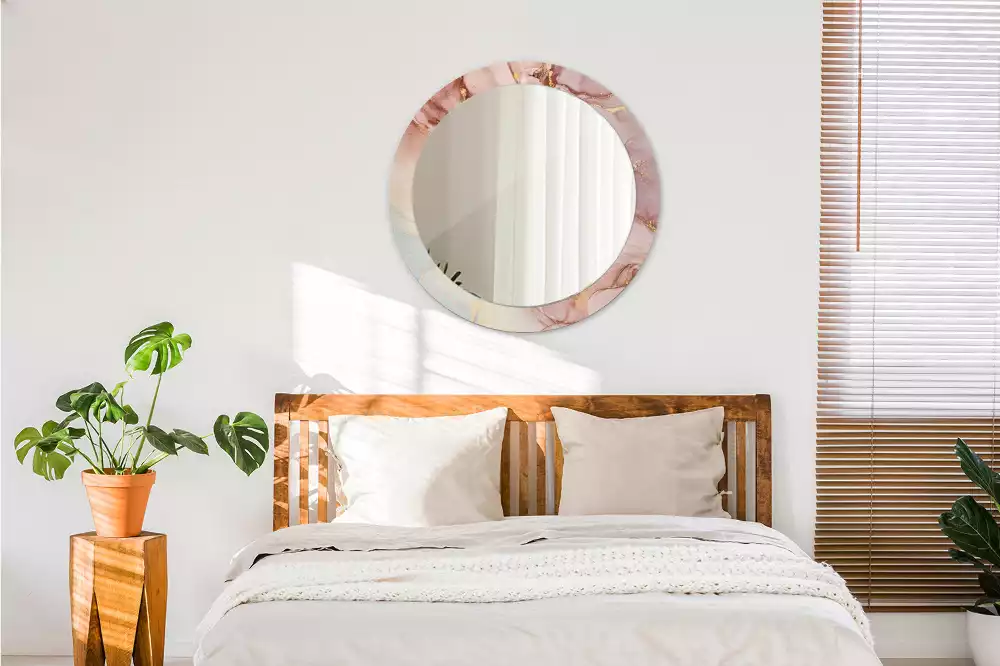 Espelho redondo decorativo Fluido abstrato