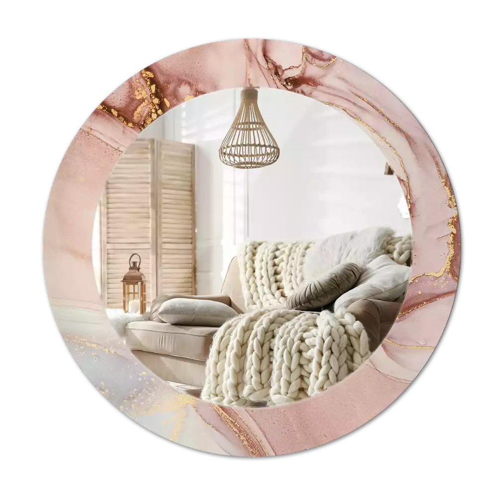 Espelho redondo decorativo Fluido abstrato