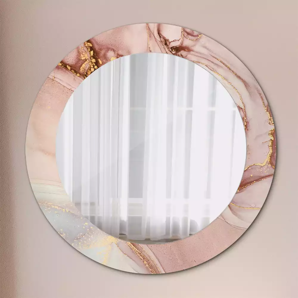 Espelho redondo decorativo Fluido abstrato