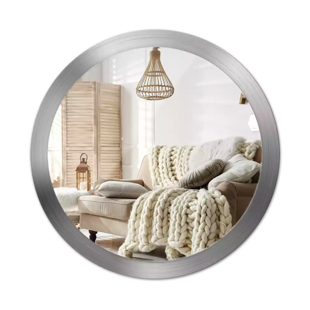 Espelho redondo decorativo Imitação de metal