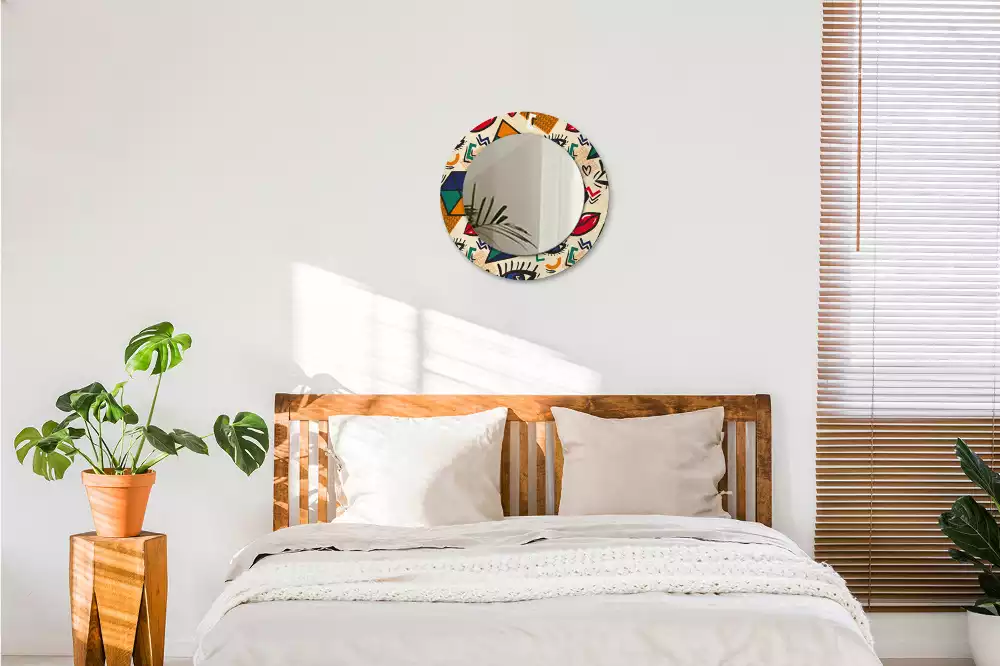 Espelho decorativo Redondo Estilo pop art
