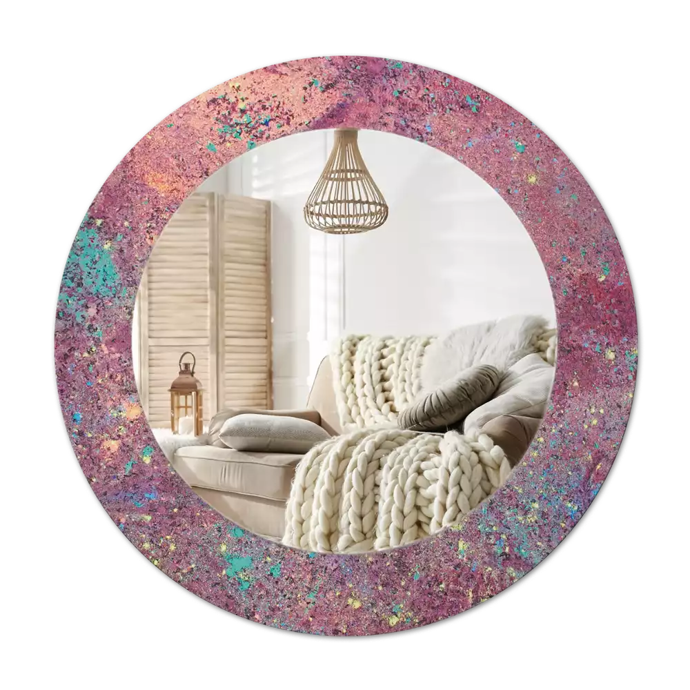 Espelho redondo decorativo Festival de cores