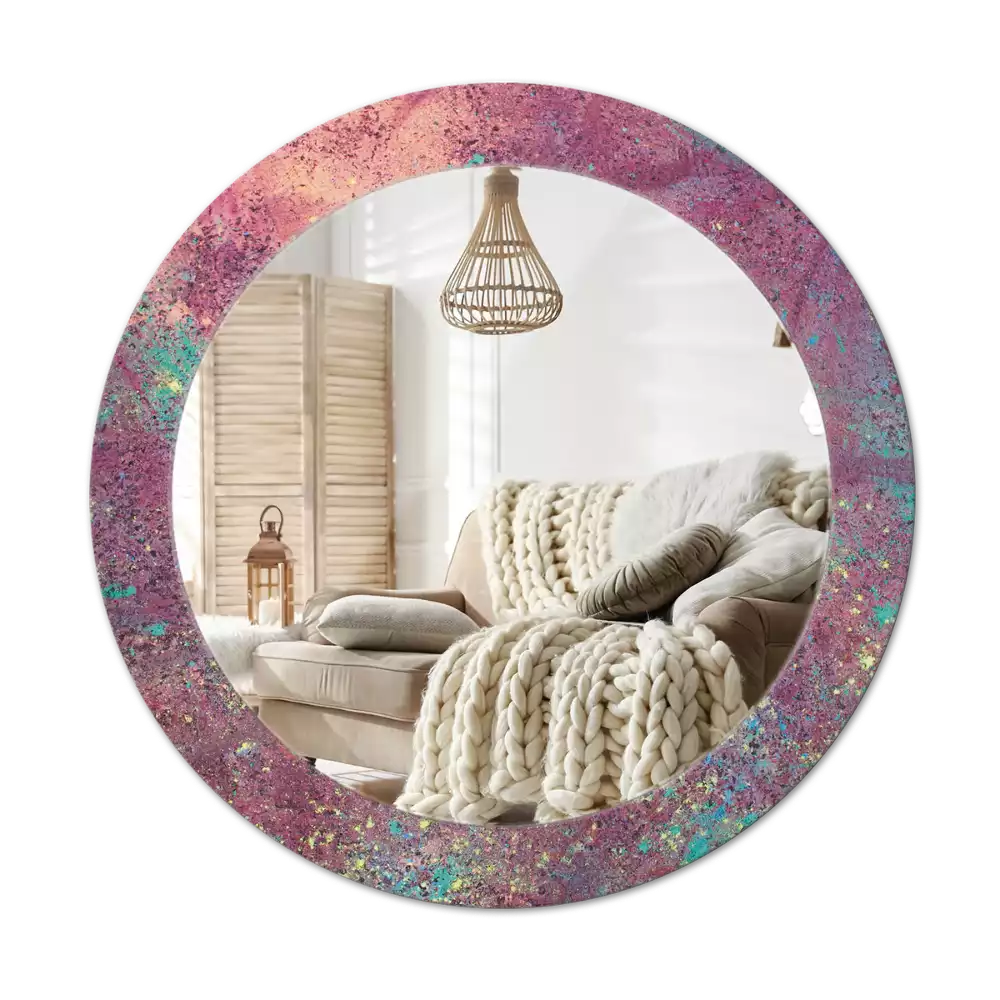 Espelho redondo decorativo Festival de cores