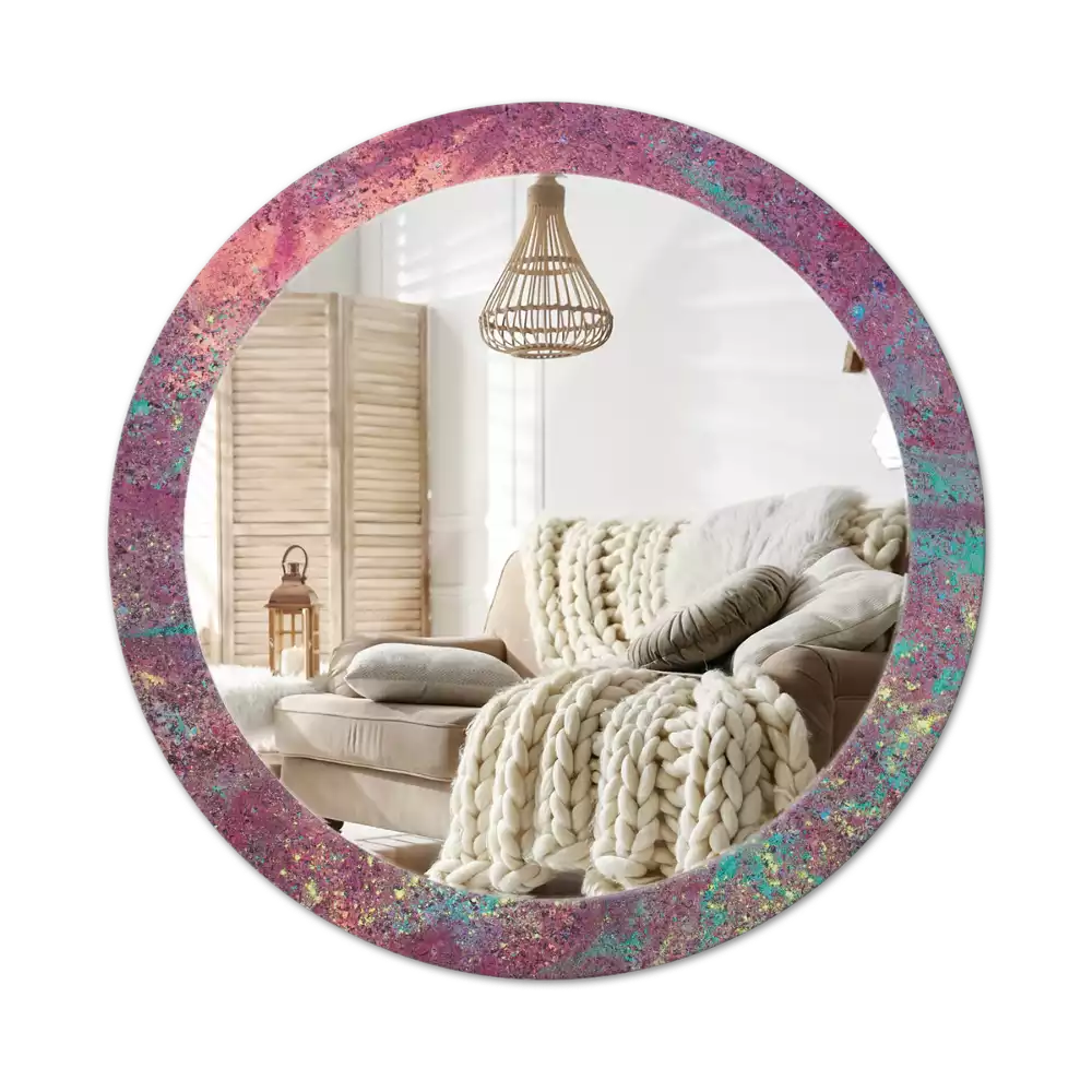 Espelho redondo decorativo Festival de cores