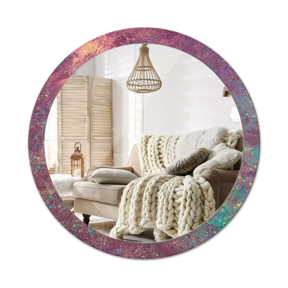 Espelho redondo decorativo Festival de cores