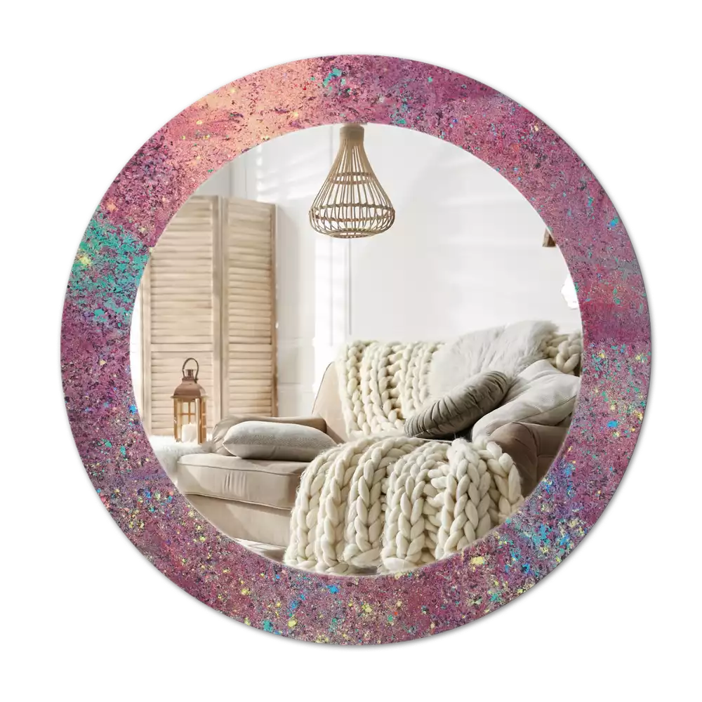 Espelho redondo decorativo Festival de cores